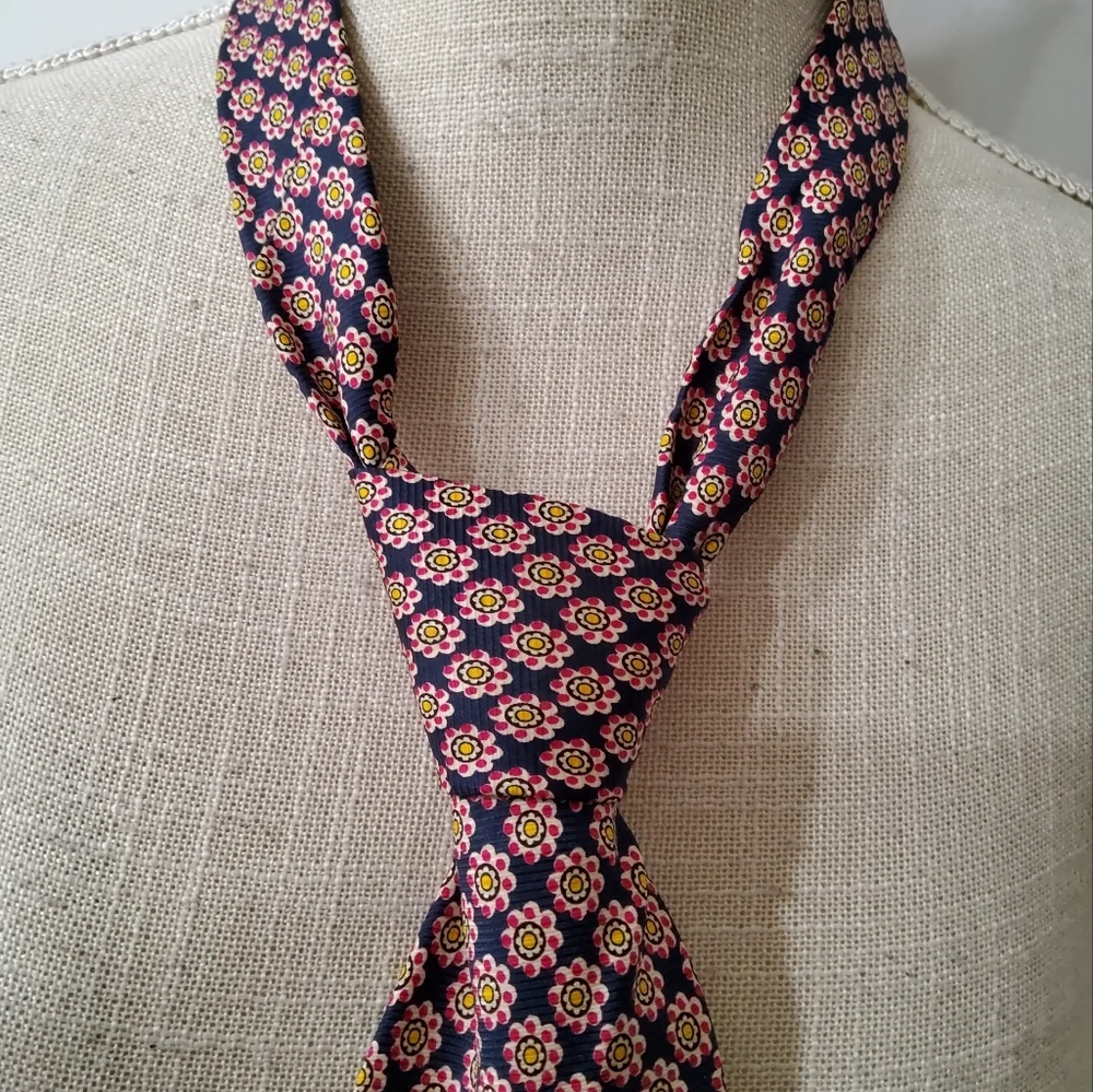 Polo by Ralph Lauren Purple Floral Patterned Dress Tie